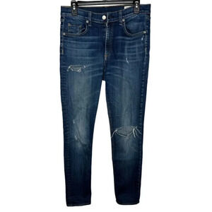 Rag & Bone Distressed Dive High Rise Skinny Jean in Daisy Sz. 29